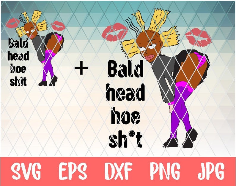 Cynthia doll bald head hoe clipart vector for cricut. | Etsy