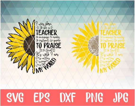 Download Born To Teach Svg Teacher Svg Cut File Back To School Svg Etsy