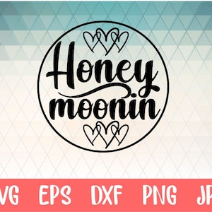 honeymoon svg for cricut and silhouette cameo, free commercial for shirt, decal, stencil, vinyl iron on heat transfer, prints etc