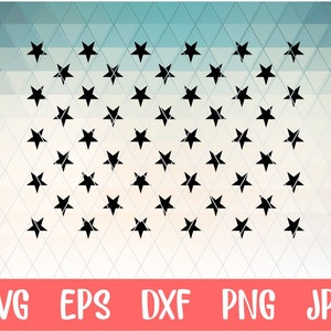 50 STARS SVG, AMERICAN flag stars svg, Union 50 stars svg, 50 stars clipart
