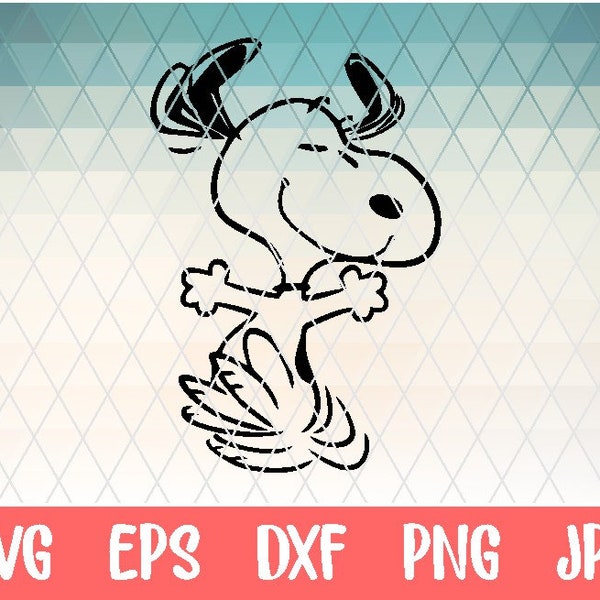 Snoopy/Peanuts svg cut file vector cliparts printable | cricut | silhouette studio