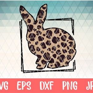 Leopard Bunny | hand drawn digital download | Sublimation designI Printable Artwork I Digital File