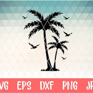 Palm SVG File, Palm Tree Vector file