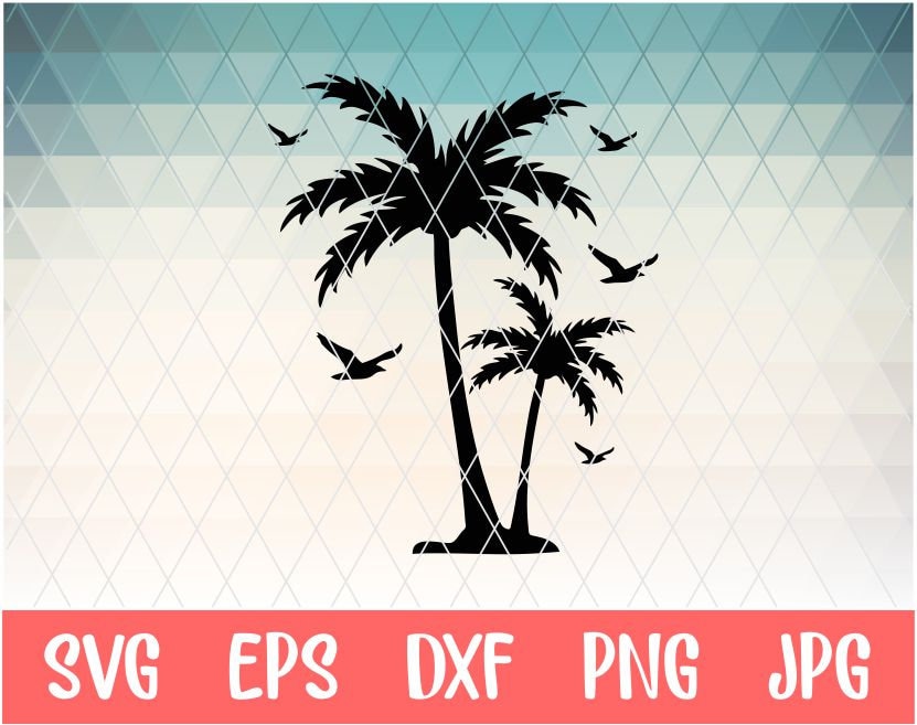 Palm SVG File Palm Tree Vector File - Etsy