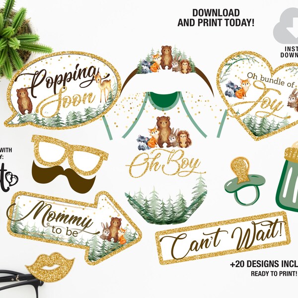 Baby Shower Photo Booth Props - Etsy