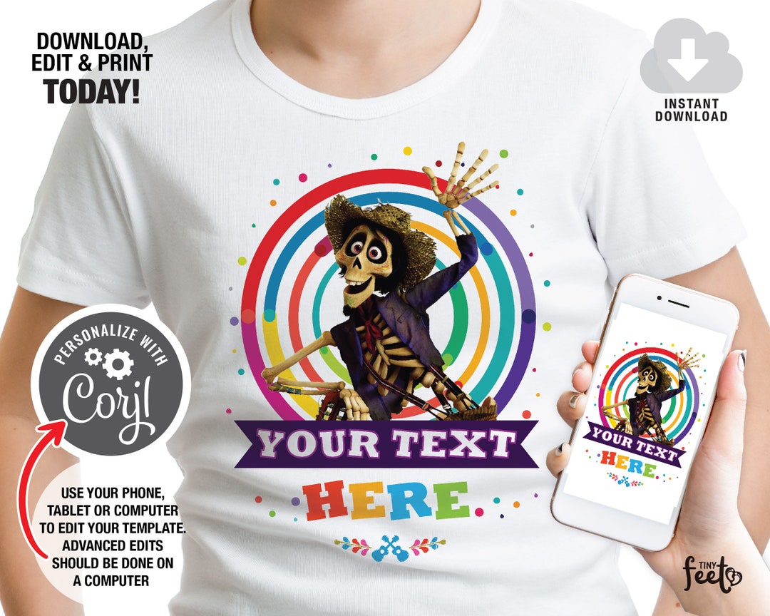 Coco Iron on Transfer, Coco T-shirt Design, Coco Digital Birthday Shirt ...