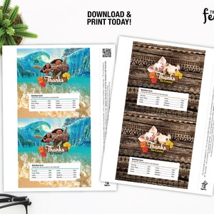 Moana Candy Bar Wrapper, Moana Printable Party Decor, Instant Download ...
