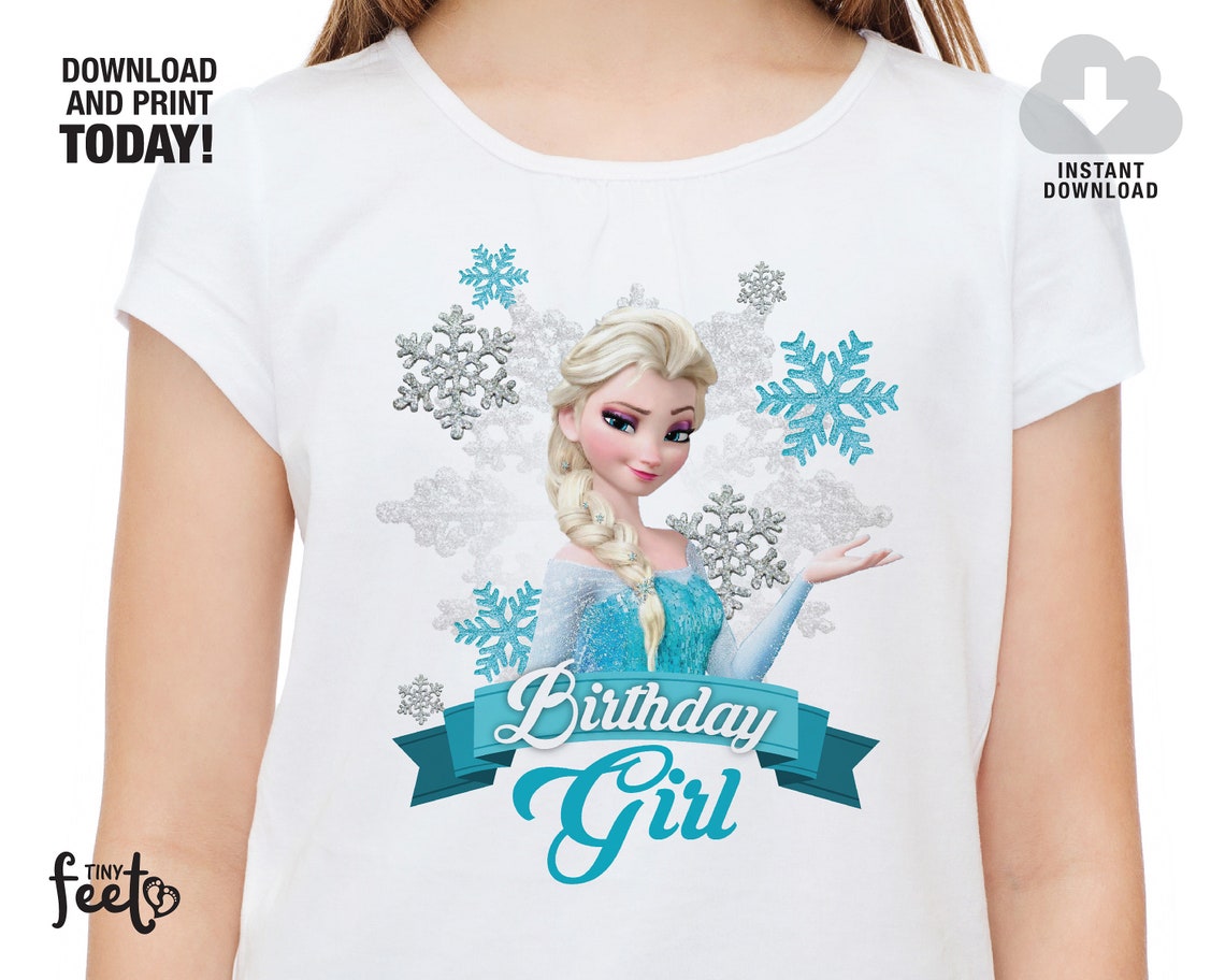 Frozen Iron on Transfer Elsa Frozen Tshirt Design Winter Etsy