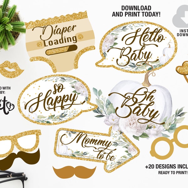 Baby Shower Props - Etsy