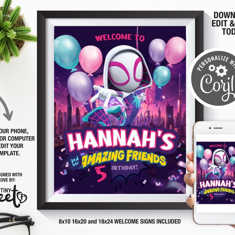 Spider Gwen Birthday - Etsy