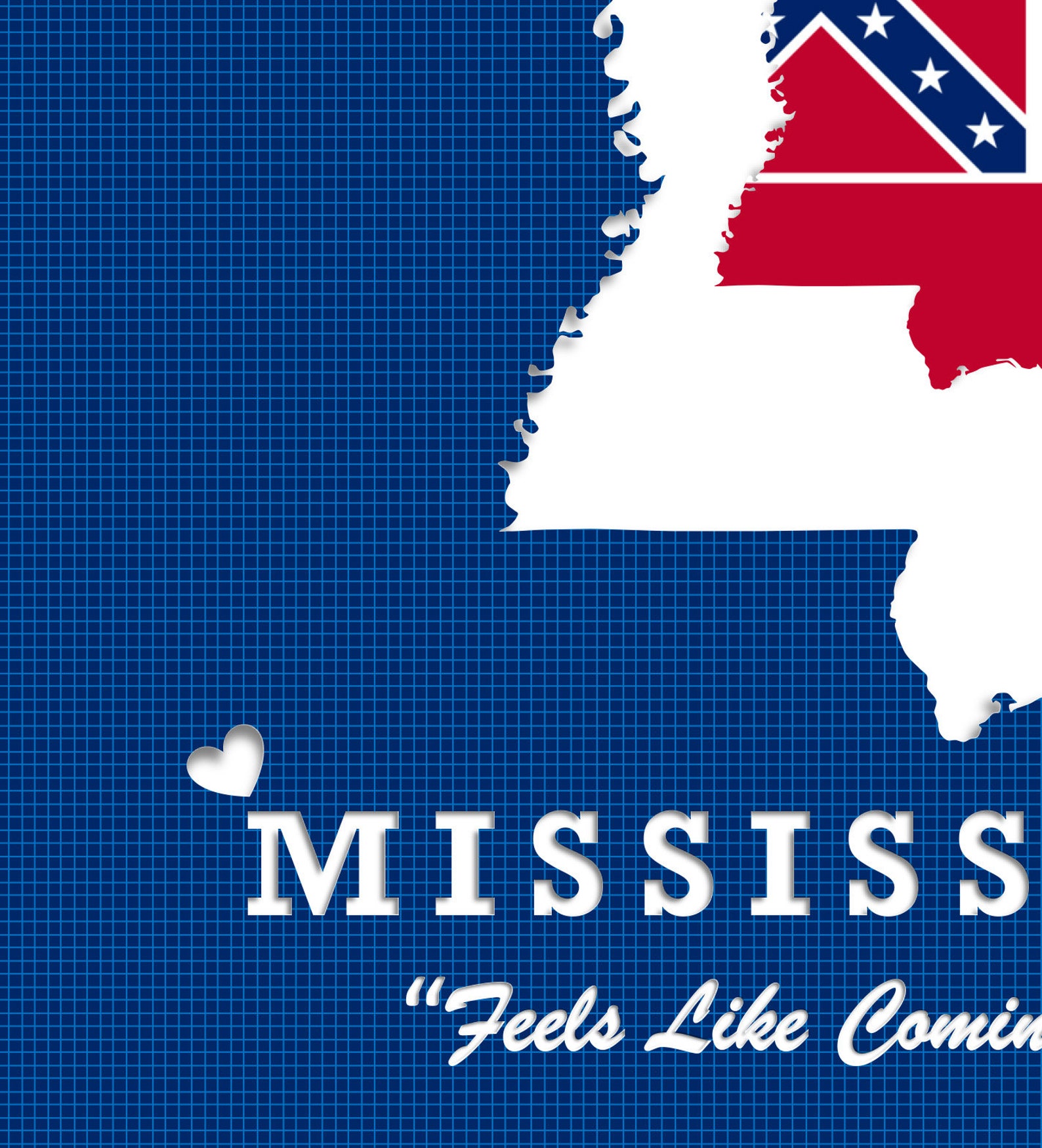 Map of Mississippi Mississippi Flag Mississippi Slogan Etsy
