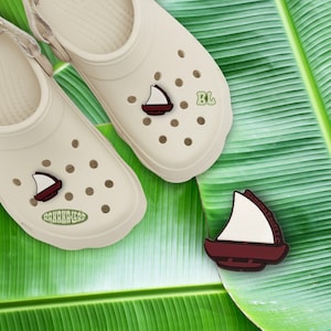 Sakman Shoe Charm, Guam, CNMI, Islander Accessories, Cute Shoe Accessories, Tropical Accessories, Original Banana Leaf Shoe Charm