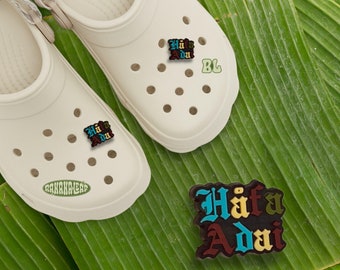 Håfa Adai Shoe Charm, Guam, CNMI, Islander Accessories, Cute Shoe Accessories, Tropical Accessories, Original Banana Leaf Shoe Charms