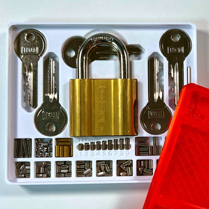 Titan padlock training/practice kit limited edition Brass