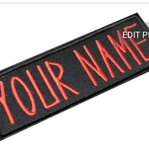 Ghostbuster Name Patch LARGE