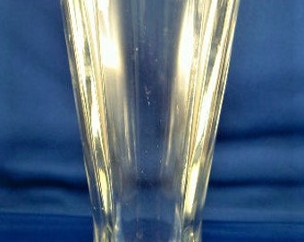 Vase Art Deco clair modèle Fusée/ Rocket Art Deco clear vase