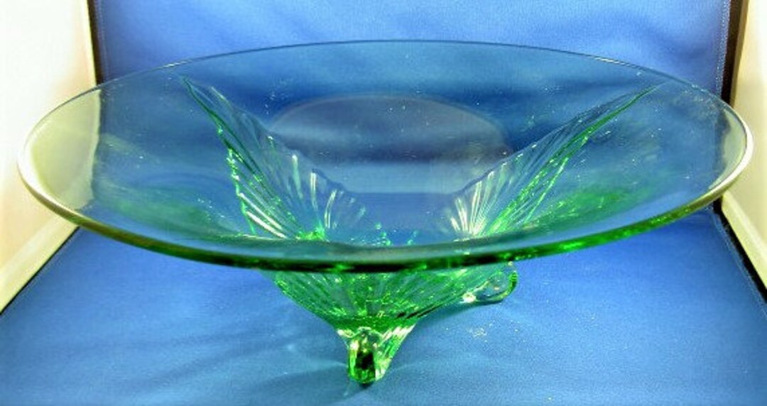 VASE BOWL W/ FOOT GREENERY RECYCLED GLASS 37  - 5921119 main image 0