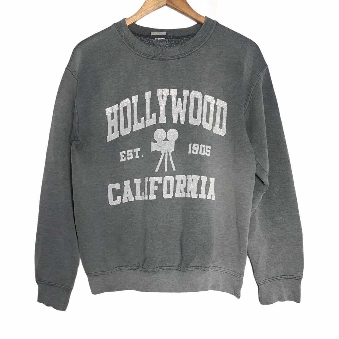 Vintage Hollywood California Crewneck Sweatshirt by Mv Sport Etsy