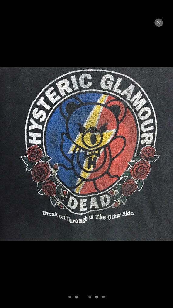 Hysteric Glamour Dead Bear Big Printed 3q Sleeve Shirt Small - Etsy