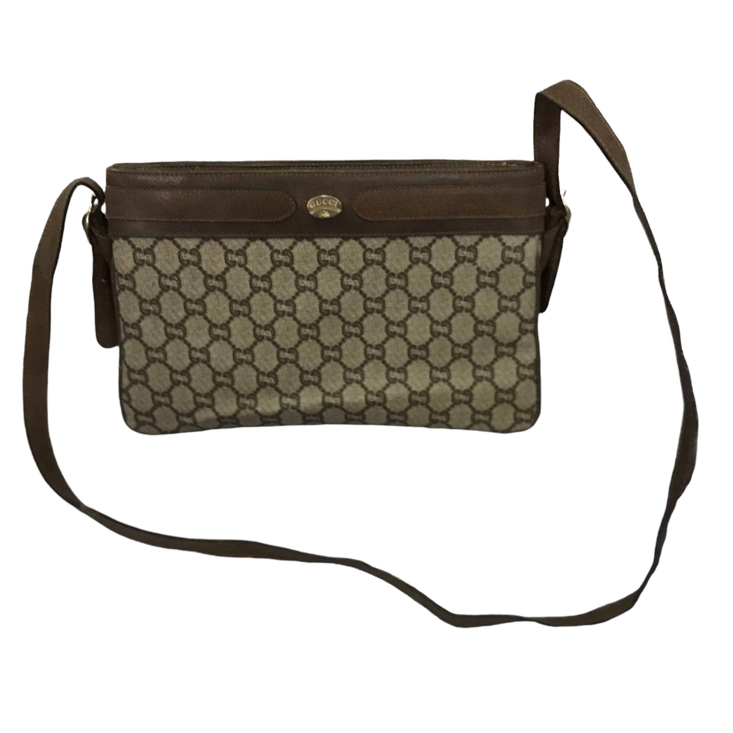 Gucci Flap Crossbody Bag GG Embossed Perforated Leather Small - ShopStyle