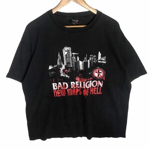 Vintage bad religion nuove mappe dell'inferno punk rock band tshirt hoss tee xl size