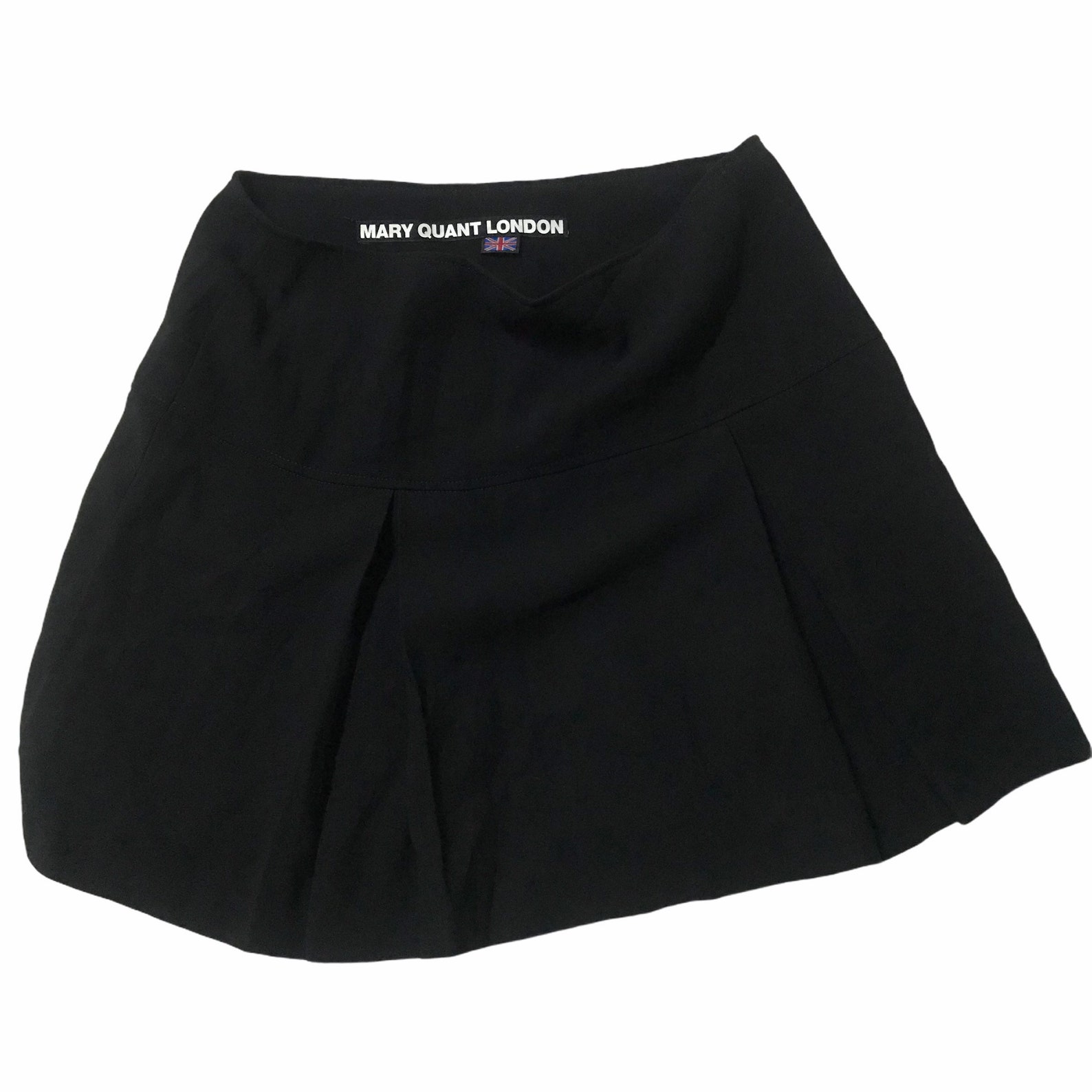 Mary quant london black mini skirt small size Etsy