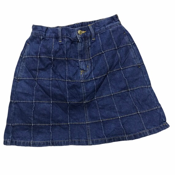 Browny standard patchwork denim skirt japan
