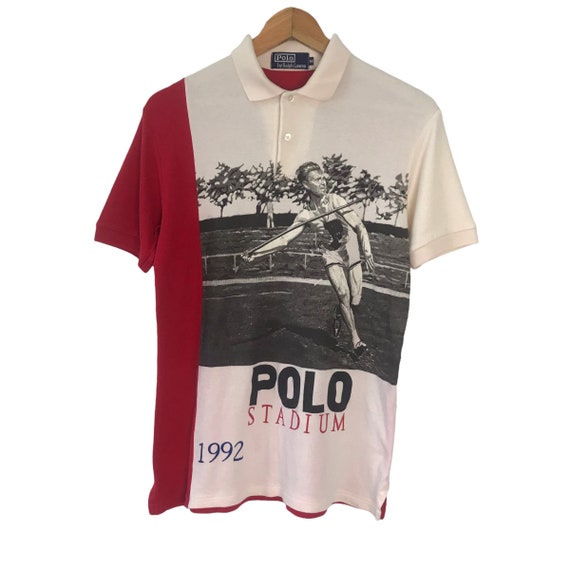 Vintage Polo Stadium 1992 by Ralph Lauren Polo Tshirt Medium | Etsy