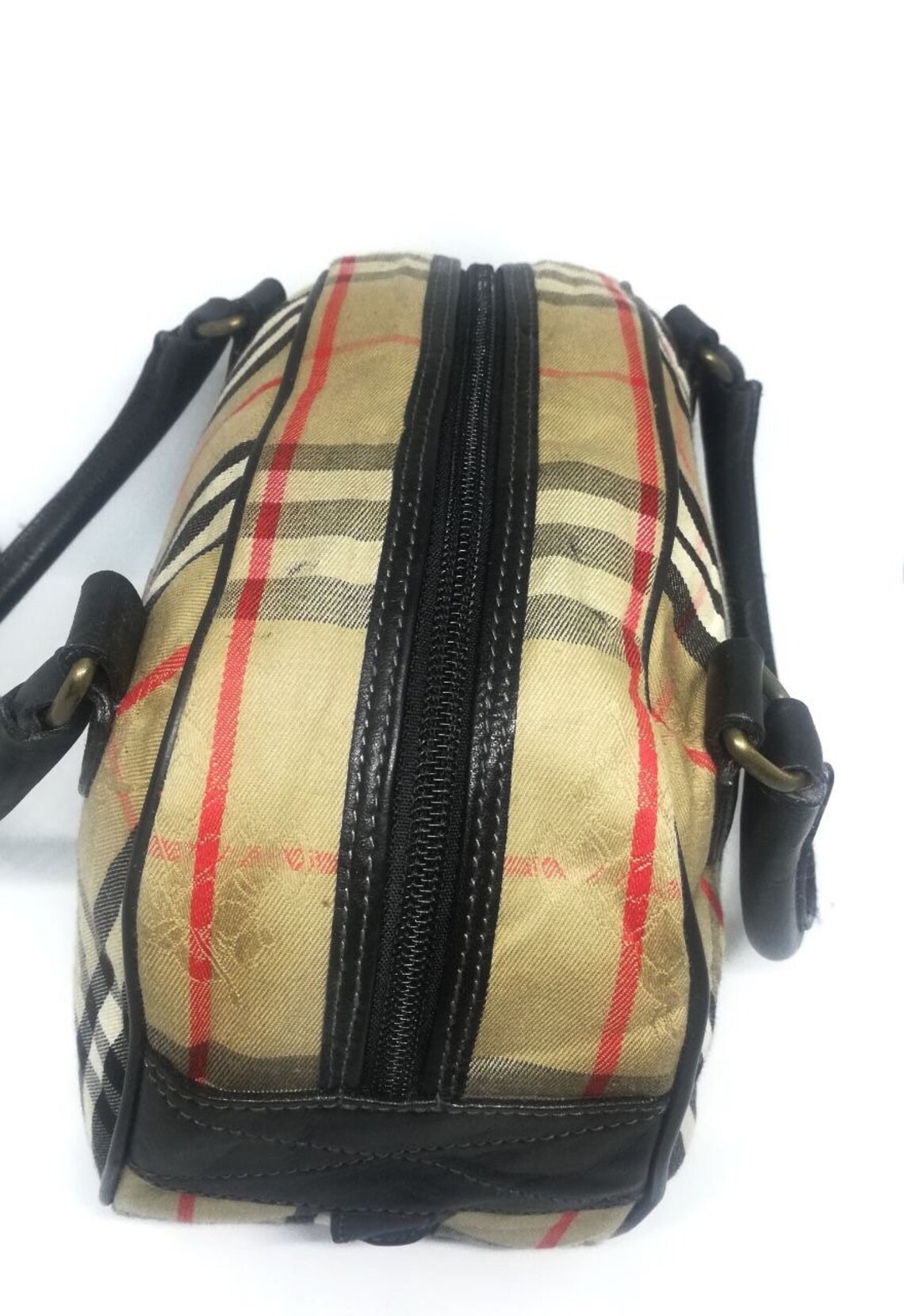 Vintage deadstock Burberrys boston bag made in italy Etsy