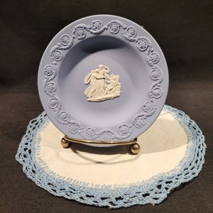 Wedgwood Muses with a Peg Jasperware Pin Dish Trinket Dish Cameoware