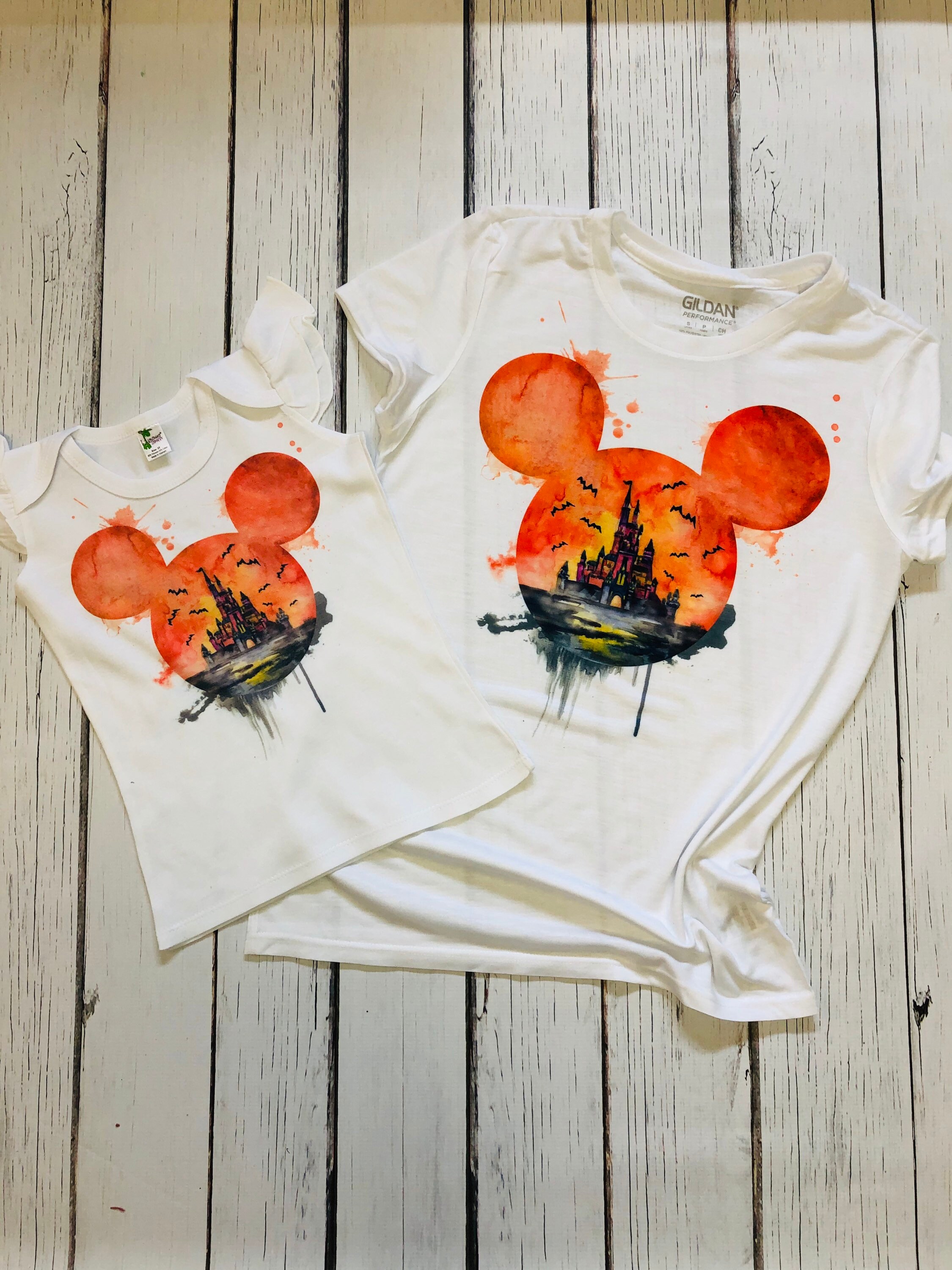 Toddler Disney Halloween Shirt / Disney Mickey Head Graphic / Etsy UK