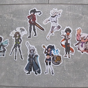 Cute Stickers inspired by Xenoblade Chronicles 3