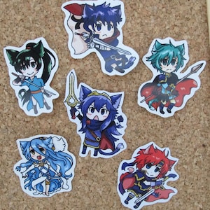 Cute Stickers inspired by Fire Emblem Cats