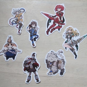 Cute Stickers inspired by Xenoblade Chronicles 2
