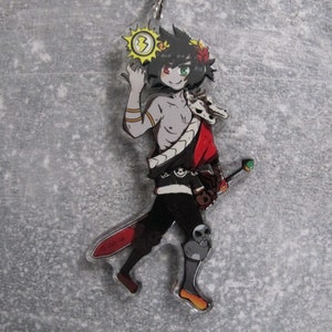 Cute Acrylic Charm Keychain inspired by Zagreus from Hades