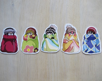 Cute Stickers inspired by YuruCamp