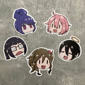 Cute Stickers inspired by YuruCamp chatfaces