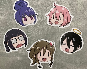 Cute Stickers inspired by YuruCamp chatfaces