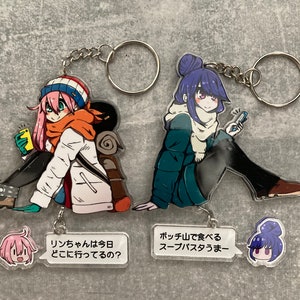 Cute Acrylic Charm Keychain inspired by YuruCamp