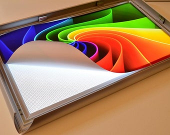 LED Display, Preistafel, Leuchtrahmen, 1000x500mm (Indoor)