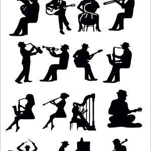 Digital Files-JAZZ Music - File for Cutting, Printing and Plotting