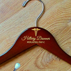 1st White Coat Hanger, Personalized Nurse Practitioner Hanger, Nurse School Graduation, Personalized Hanger, New Nurse Hanger, Nurse's Gift