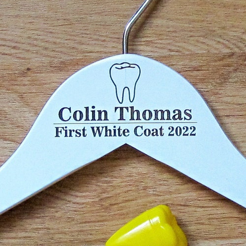 1st White Coat Hanger Dental School White Coat Ceremony Gift Etsy
