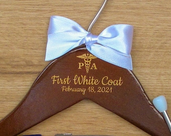 Gifts for PA, PA-C gifts, Personalized Physician Assistant Hanger, White Coat Ceremony, Physician Assistant Graduation Gift, PA Student Gift