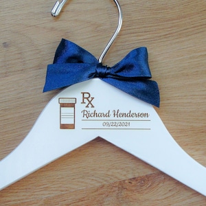 Personalized Pharmacist Hanger: White Coat Ceremony Gift