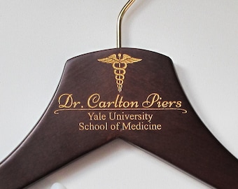 1st White Coat Hanger, Medical Student Ceremony, New Doctor Gift, Personalized Doctor Hanger, First White Coat Gift, White Coat Hanger, Gift