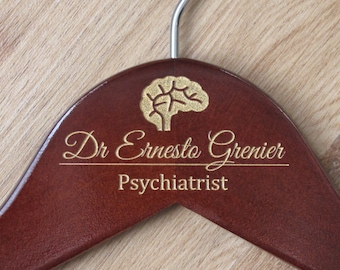 Personalized Doctor Hanger: Engraved Medical Gift