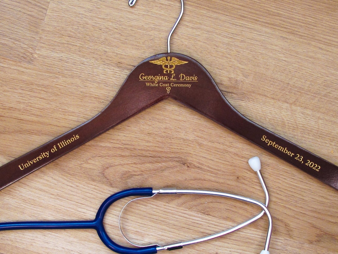 White Coat Ceremony Gift, Doctor Coat Hanger, Medical Student Ceremony, Doctor Hanger