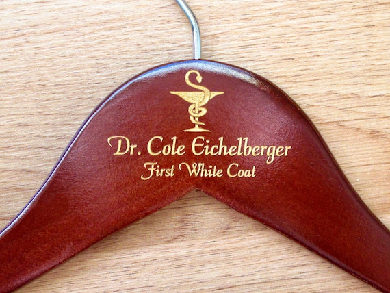 First White Coat Personalized Hanger