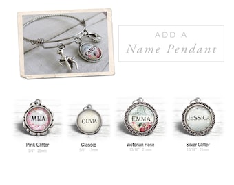 NAME PENDANTS, Add a Name, Personalize, Name Pendants, Personalized Gift